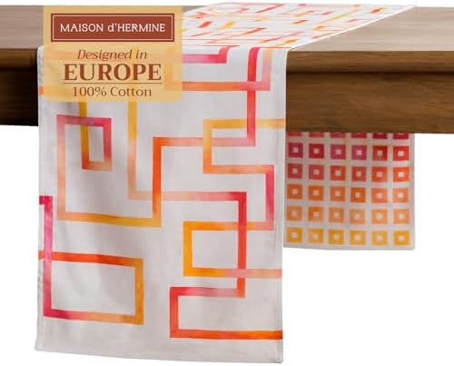 Maison d' Hermine Table Runner 100% Cotton 14.50" x 72" (Double Layer) by MaisondHermine