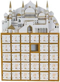 Ramadan Advent Countdown Calendar Wood - Ramadan Decorations for Home Eid Mubarak Table Decor, 30 Days Countdown Calendar Lights Drawers Ramadan Islam Kareem Table Centerpieces Décor DIY by Eforcase
