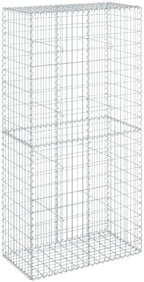 vidaXL Gabion Basket with Cover 39.4"x19.7"x78.7" Galvanized Iron by vidaXL