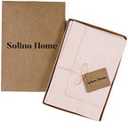 Solino Home Cotton Linen Cloth Dinner Napkins Pink, 20 x 20 in, Set of 4 - Image 3
