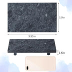 Natural Marble Tray Pedestal Stand – Soap & Jewelry Riser for Bathroom Counter, Kitchen Sink, Vanity Organizer, Decorative Stone Catchall for Perfume, Candles - Image 2