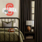 Georgia Neon Sign for Wall Decor Red G LED Neon Light USB Powered Dimmable Neon Signs for Bedroom Game Room Bar Man Cave Dorm Gift for Georgia State Fans - Image 4
