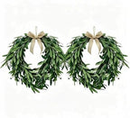 Heart Shaped Artificial Olive Leaf & Fruit Wreath (2PS 22in) by WCCDXGP