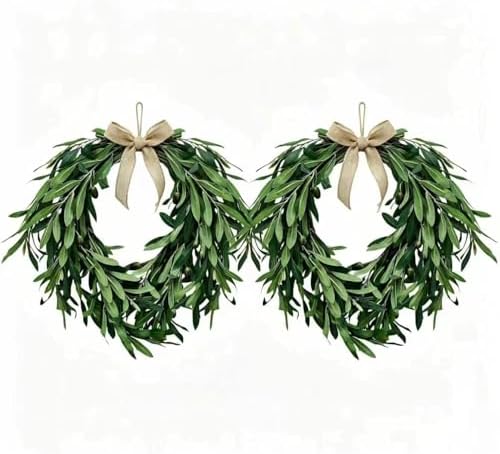 Heart Shaped Artificial Olive Leaf & Fruit Wreath (2PS 22in) by WCCDXGP