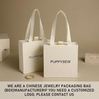 40 pcs paper boxes 9 x 9 x 3.5 cm, beige luxury gift storage, jewelry gift storage box suitable for earrings necklaces bracelets rings - Image 5