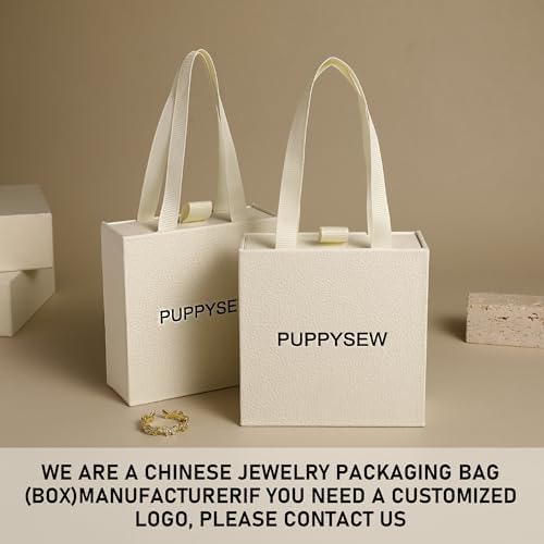 40 pcs paper boxes 9 x 9 x 3.5 cm, beige luxury gift storage, jewelry gift storage box suitable for earrings necklaces bracelets rings - Image 5