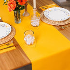 American Homestead Paper Table Runner Roll - 78 ft. Disposable Linen-Like Table Cover Roll - 20 Perforated Table Runners (16" x 48") for Parties, Weddings, and Events -Orange - Image 2