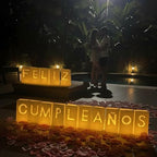 WYMM Feliz Cumpleaños Birthday Light Up Letters, Spanish Banner Decor - Image 4