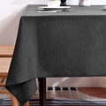 BALCONY & FALCON Rectangle Table Cloth Waterproof Dark Gray 55"x95" by BALCONYFALCON
