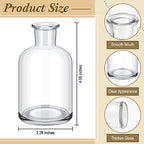 Lallisa 90 Pcs 4 Inches Small Glass Bud Vases Bulk Mini, Clear - Image 2
