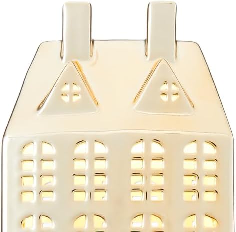 DN DECONATION Christmas Village House Decorations Lighted, House Decor - Image 6