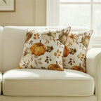 Fall Pumpkin Pillow Covers Set of 2,20x20 Inch,Brown - Image 3