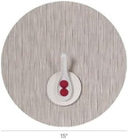Chilewich Bamboo Placemats Set of 4, Round Woven Placemats - Image 2