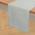 Solino Home 100% Pure Linen Table Runner Chambray Grey, Athena 14 x 72 in by SolinoHome