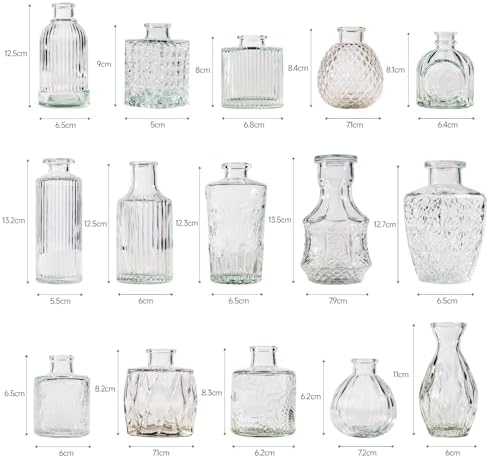 72 Pcs Bud Vase Set, Vases for Centerpieces, Cute Glass Bud Vases in Bulk, Small Vases for Flowers, Clear Vase Set for Wedding Decorations, Home Table Flower Décor - Image 4