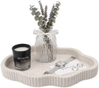 Coffee Table Tray for Home Decor,11" Cloud Sandstone Decorative Tray for Coffee Table Decor,Modern Organizer for Living Room&Kitchen Counter(Model A) by Unknown