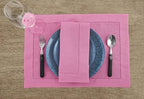 Solino Home 100% Pure Linen Napkins Flamingo Pink, 20 x 20 in, Set of 4 - Image 2
