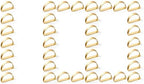 APTWOW Gold Napkin Rings Set of 100, Thanksgiving Christmas Table Decor by APTWOW