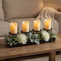 Seraphic Black Iron 4-Pillar Candelabra – Elegant Tabletop Candle Holder Centerpiece for Weddings, Dining, Parties & Home Decor by Seraphic