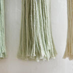 IOWER Macrame Wall Hanging Green Boho Fiber Art Wall Decor 27" W*31" L - Image 7