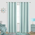 KOUFALL 52x90 Inch Length Aqua Blackout Curtains for Living Room Bedroom by KOUFALL