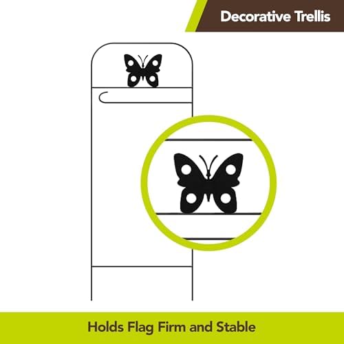 Briarwood Lane Everyday Wrought Iron Butterfly Garden Flag Arbor 41x15 Garden Flag Decorative Arbor - Image 4