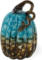 Boston International Handblown Glass Pumpkin Tabletop Décor, 5.5 x 8.5-Inches, Copper Canyon by BostonInternational
