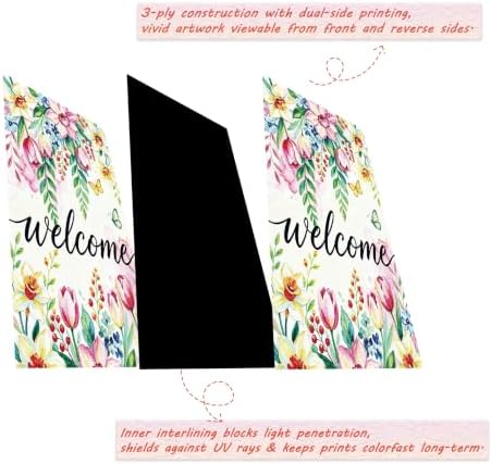 Seasonal House Flags Set of 12 Double Sided 28 x 40 Inch Garden Flags for Outside,Yard Flags,Outdoor Home Decorfor for All Seasons,Holiday Decoration for Christmas, Halloween, Easter, 4th of July, Thanksgiving - Image 5