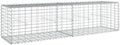 vidaXL Gabion Basket with Cover 78.7"x19.7"x19.7" Galvanized Iron by vidaXL
