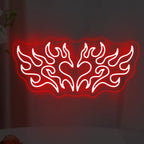 Blooming Anatomical Heart Neon Sign for Bedroom Gothic Floral Wall Decor by mllusxg
