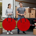 36 Inch Round Storage Bag 2 Pack,Christmas Red Waterproof Wreath Storage Container with Handles&Zipper Simplistic Closet Organizer Bags Garland Box by Unknown