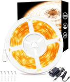 50 FT Warm White Led Lights Strip Rope Lights for Decorations Housewarming Party Indoor Decor Cuttable Strip Lights for Baby Room Bedroom Living Room Ceiling Wall by Aalnfe