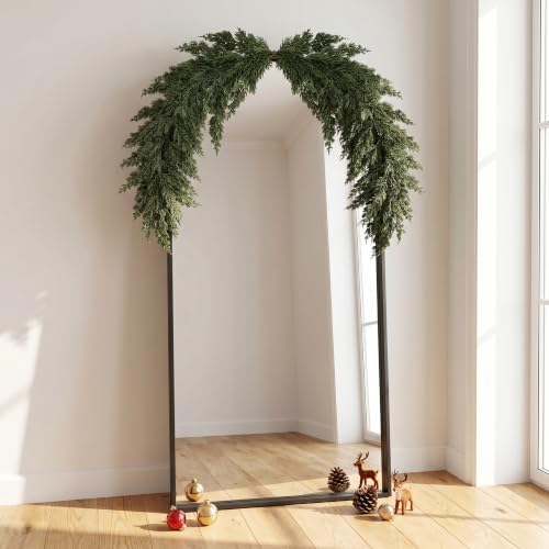 2Pcs 5.1ft Christmas Mirror Garland, Artificial Cedar Swag for Mirror Decor - Image 6