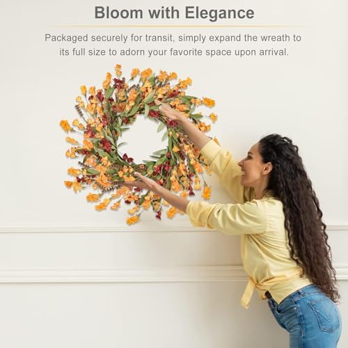 Artgar Fall Wreath, 24 Inch Fall Wreaths for Front Door - Image 5