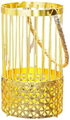2PCS Candlestick Candle Barrels Moroccan Style Retro Lanterns Projection Lights Hollowed-Out Decorations Home Ramadan Hanging Outdoor Indoor Courtyard Porch Festival Weddings - Image 4