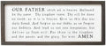 Simply Said, INC Farmhouse Frames- The Lord's Prayer - 10 x 24 in Rustic Wood Sign FF1199 by SimplySaidINC