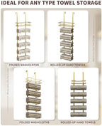 Aetyord Hanging Towel Racks for Bathroom Storage - Image 5