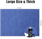 Homaxy PU Faux Leather Placemats for Dining Table, Set of 8, Sea Blue - Image 6