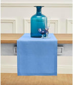 Solino Home 100% Pure Linen Table Runner Provence Blue, Fete 14 x 120 in by SolinoHome