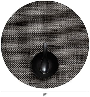 Chilewich Basketweave Placemats, Woven Round Placemats Set of 4 - Image 2