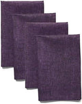 Solino Home 100% Linen Cloth Napkins Grape, Athena 20 x 20 in, Set of 4 by SolinoHome