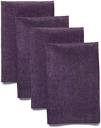 Solino Home 100% Linen Cloth Napkins Grape, Athena 20 x 20 in, Set of 4 by SolinoHome