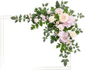 Ling's moment Wedding Artificial Flowers Swag Arch Garland, Beige & Pink by LingsMoment