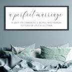 SRSZHIYUE A Perfect Marriage Wedding Decor Sign, 40"×15", Black - Image 7