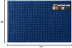 GORILLA GRIP® HydroABSORB Door Mat for Indoor Outdoor Use, 47x35 Blue - Image 2