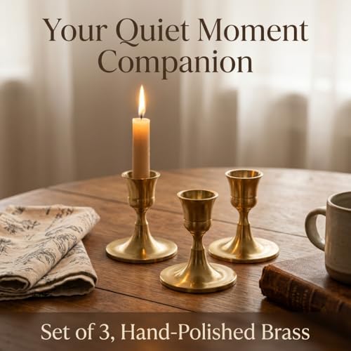 Bronze Wine Glass Metal Candlestick Holders -Vintage Modern Metal Taper Candle Holders, Decorative Centerpiece for Table Mantel, Wedding Kitchen Home Decor, Wedding Gift,18Pcs - Image 7