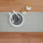 Solino Home 100% Pure Linen Table Runner Chambray Grey, Athena 14 x 60 in - Image 4