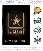 U.S. Army Burlap Garden Flag - Set Wall Holder Armed Forces Rangers United State American Military Veteran Retire Official - House Decoration Banner Small Yard Gift Double-Sided Imported 13 X 18.5 - Image 6