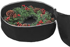 Heavy Duty Christmas Wreath Storage Bag 48" - Handles Made Of Durable 600D Oxford Polyester Material Storage Bag Extra Large 48” Holiday Wreaths Container (Black) - Image 5