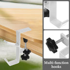 Fireplace Garland and Stocking Holder, 2 in 1 Mantel Hangers, Essential Christmas & Xmas Decoration (White, 6pcs) - Image 6